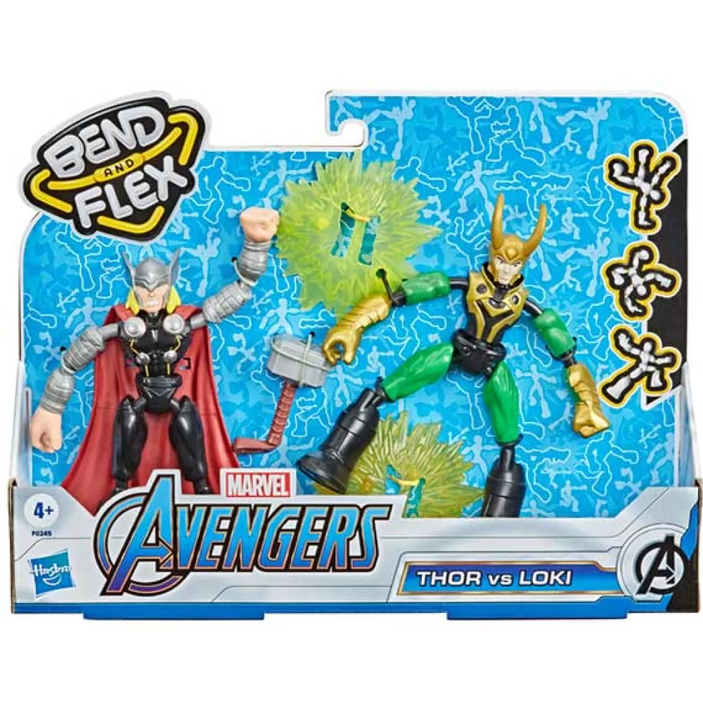 Juguetes Los Vengadores de Marvel Avengers Bend Flex Figuras Thor Vs Loki Cheap