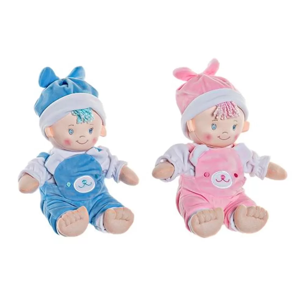 Juguetes Item Bebé Peluche Rosa - Azul Best Sale