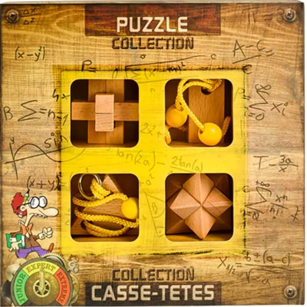 Puzzles Rompecabezas>* Caja 4 Puzzles Rompecabezas Imposibles Madera Expert