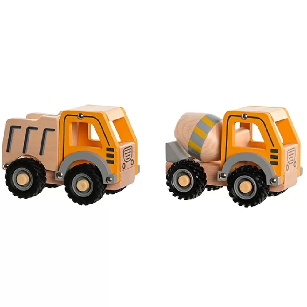 Juguetes Item Camion Obras De Madera 13Cm Flash Sale