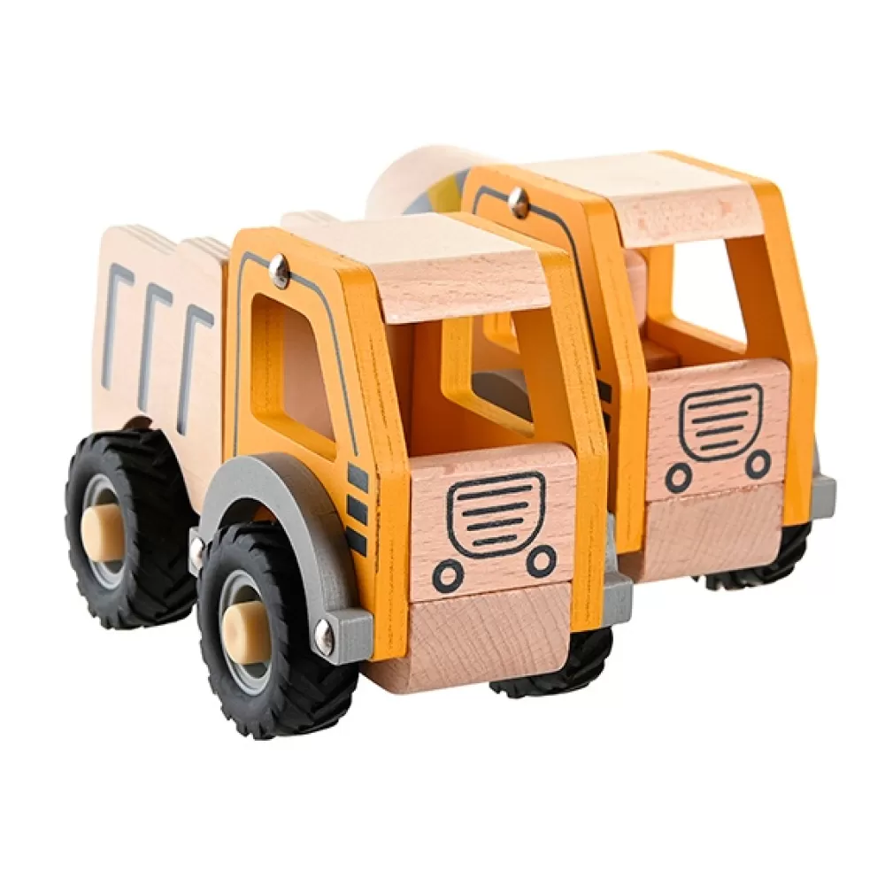 Juguetes Item Camion Obras De Madera 13Cm Flash Sale