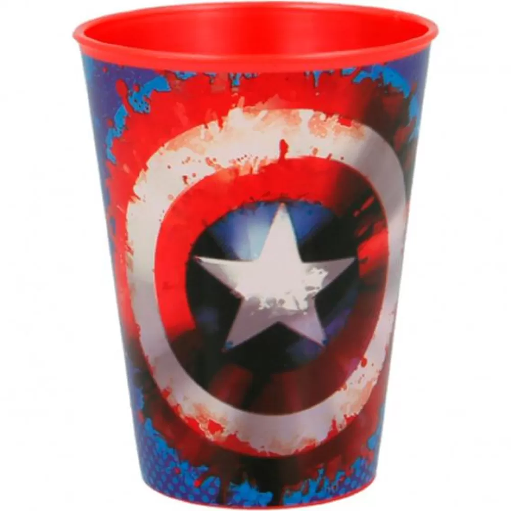 Juguetes Los Vengadores de Marvel Capitan America Vaso 260 Ml Shop