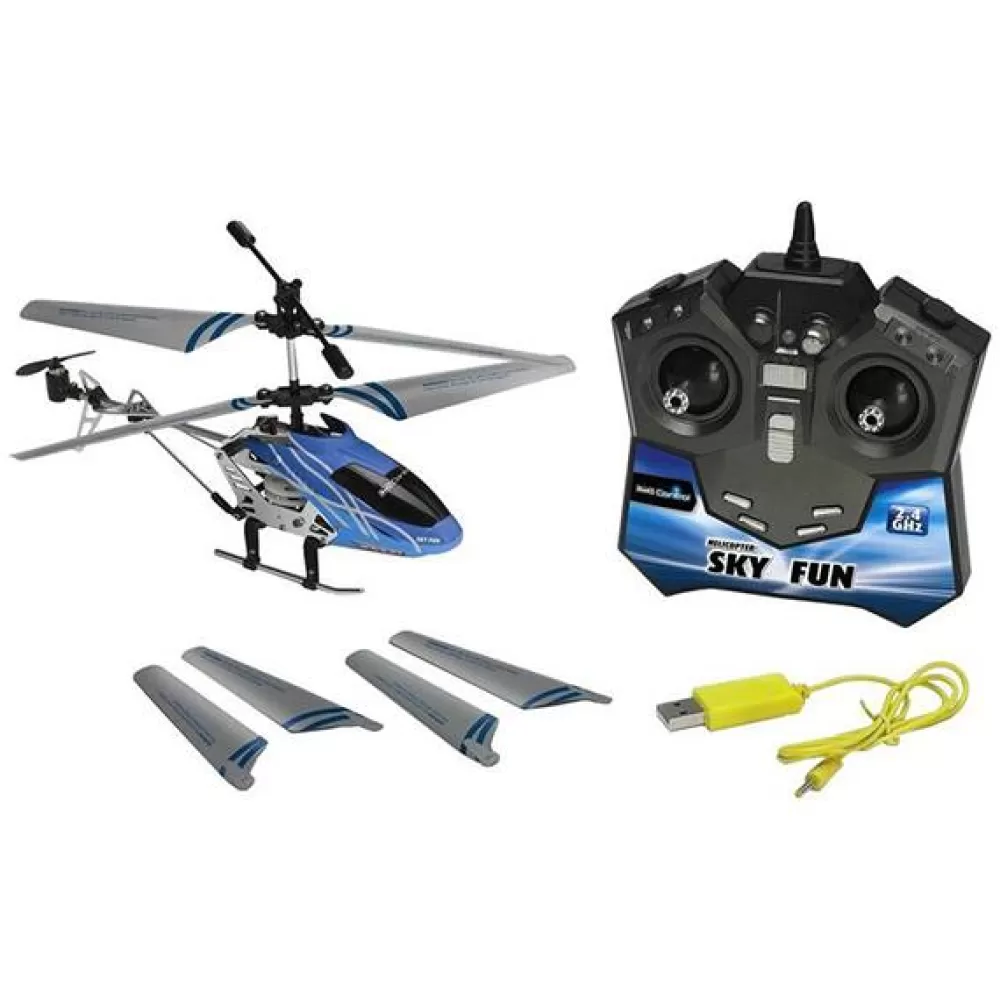 Juguetes Revell Helicoptero Rc Sky Fun Azul Discount