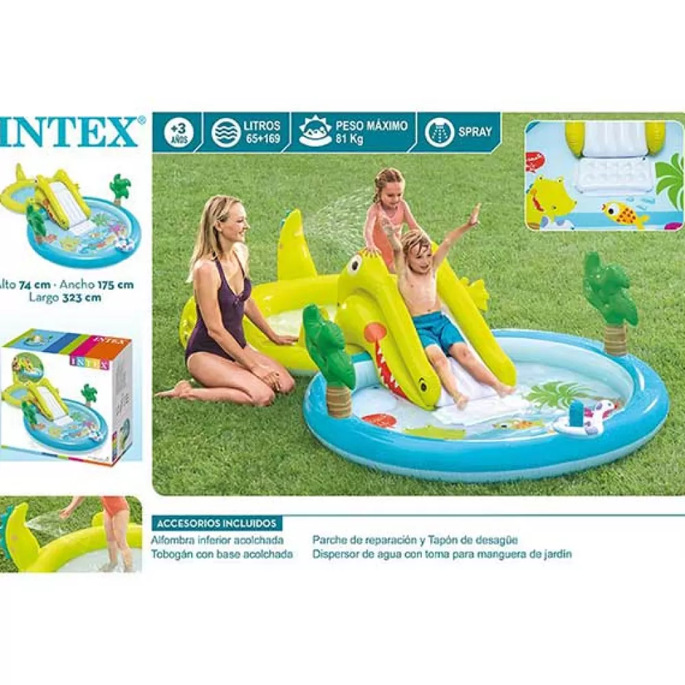 Juguetes Intex Intex Centro De Juego Agua Cocodrilo 323Cm New