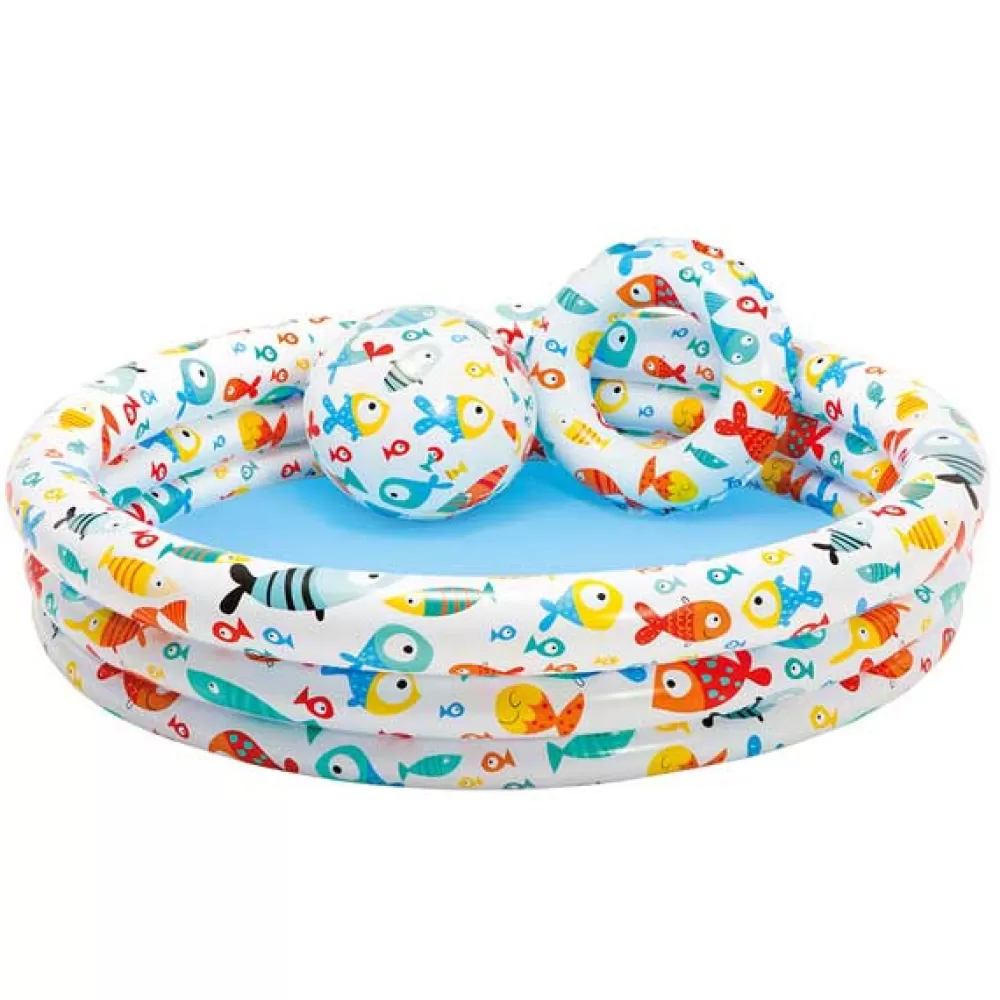 Juguetes Intex Intex Conjunto De Agua: Piscina, Flotador Y Pelota Best Sale