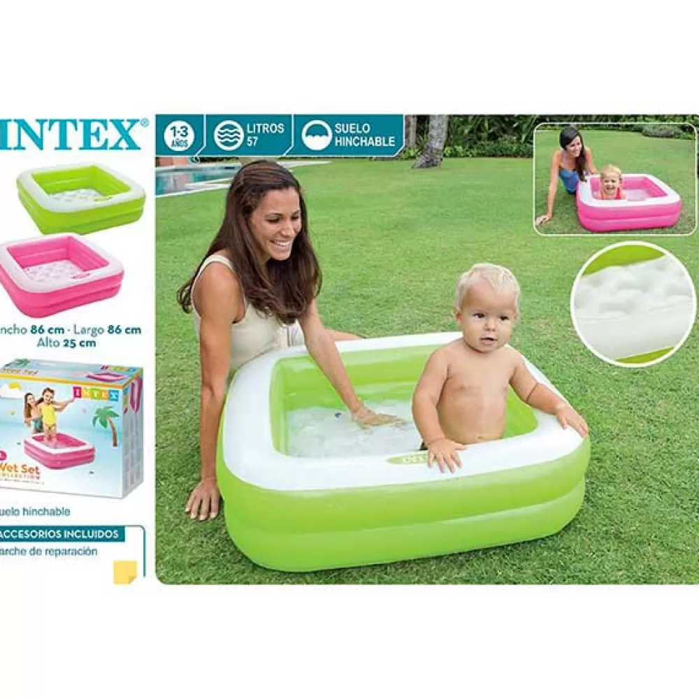 Juguetes Intex Intex Piscina Infantil Rectangular 85Cm Fashion