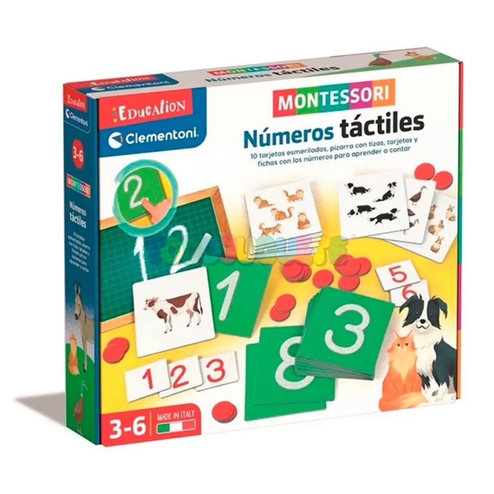 Juguetes Clementoni Juego Montessori Numeros Tactiles Best