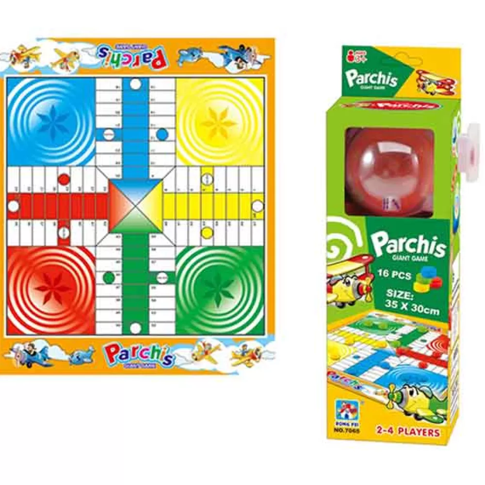 Juegos De Mesa Clásicos>* Juego Parchis Con Dado Automatico 35X30Cm