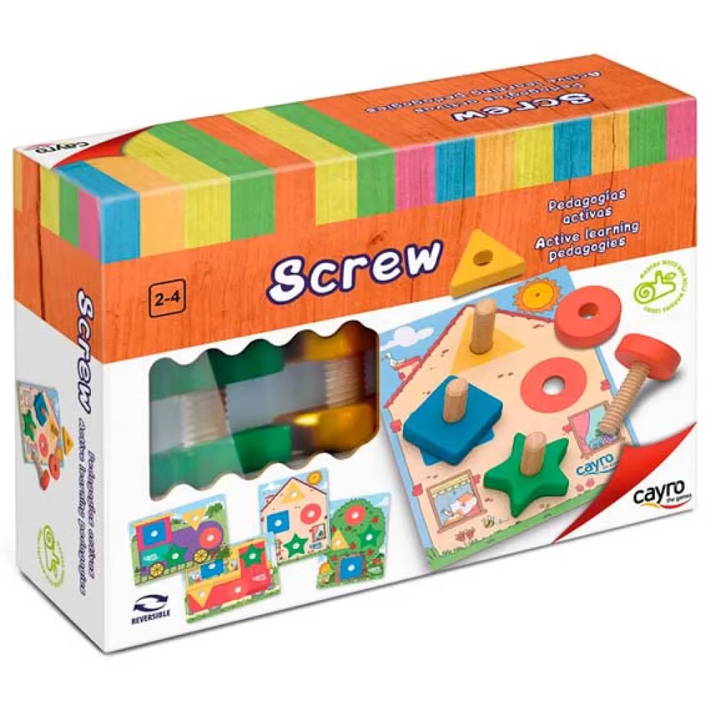 Juguetes Cayro Juego Screw De Madera Cheap