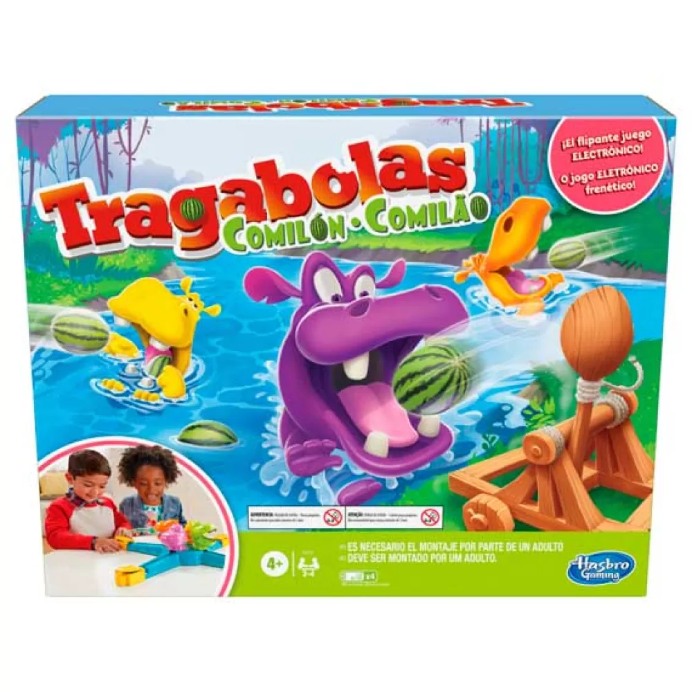 Juegos De Mesa Divertidos>Juguetes Hasbro Juego Tragabolas Comilon