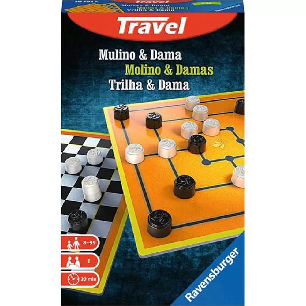 Juegos De Mesa Clásicos>Juguetes Ravensburger Juego Viaje Mulino-Dama