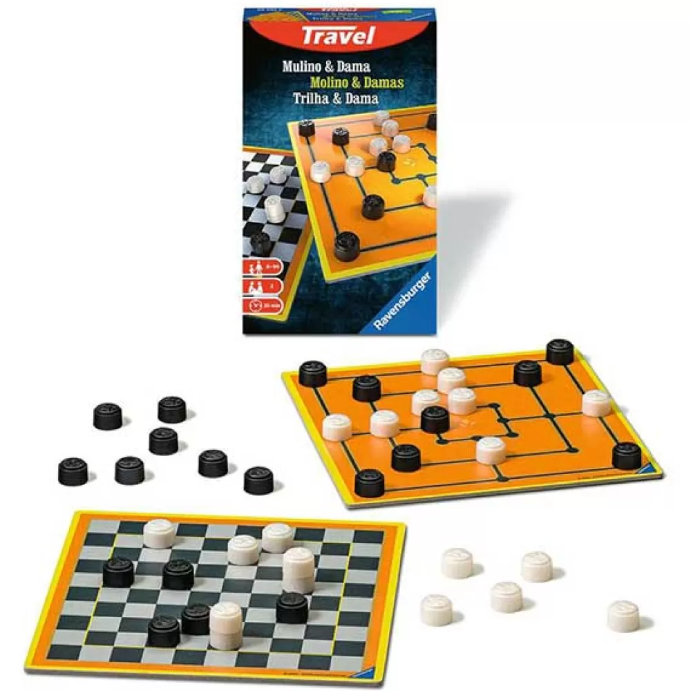 Juegos De Mesa Clásicos>Juguetes Ravensburger Juego Viaje Mulino-Dama