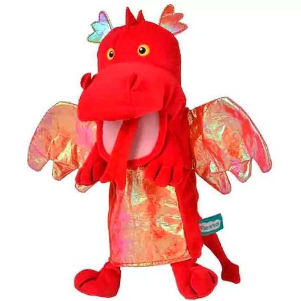 * Marioneta Dragon Peluche Rojo Cheap