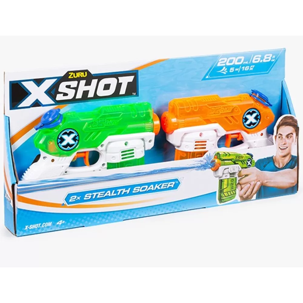 Juguetes ZURU Pack 2 Pistolas Agua X-Shot Stealth Soaker Discount