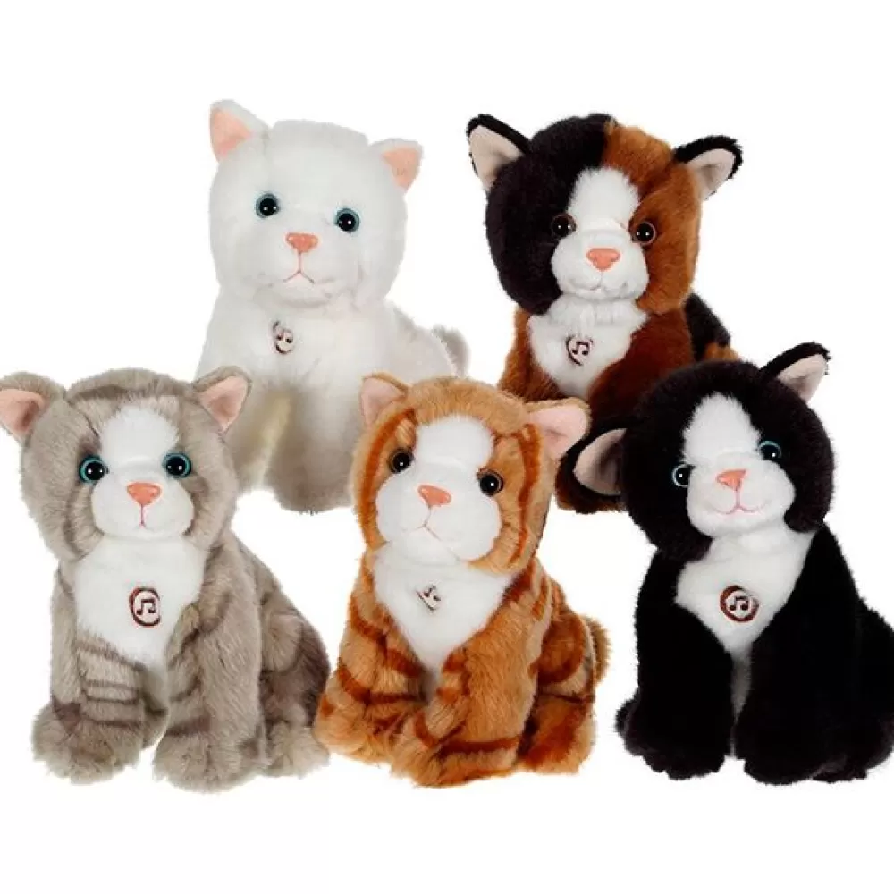 Gatos De Peluche>Juguetes Gipsy Peluche Gato Con Sonidos 18Cm