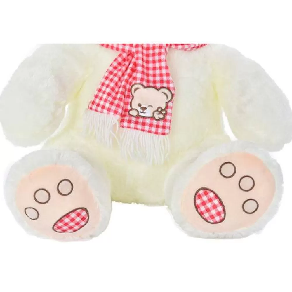 Peluche Para Dormir>Juguetes Item Peluche Oso Beige Con Bufanda 50Cm