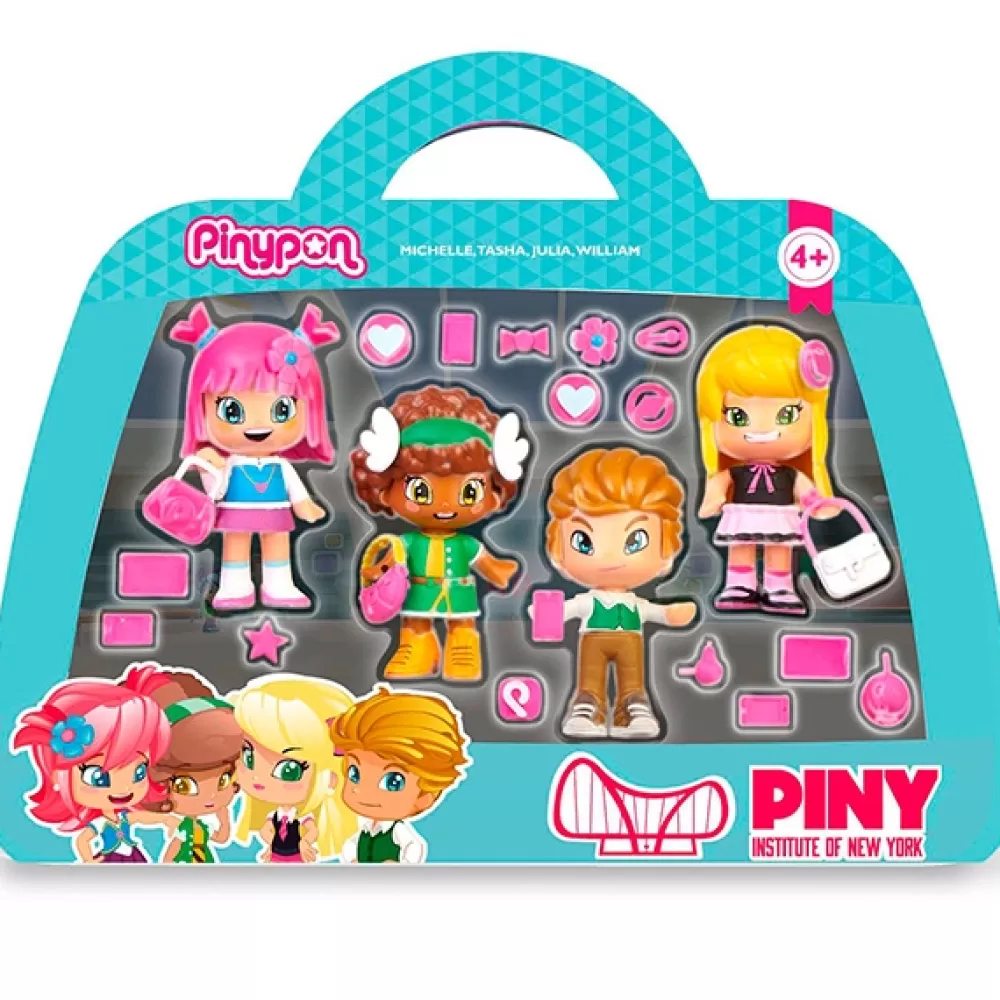 Muñecas Mini>Juguetes Pinypon Pinypon Piny Friends Set