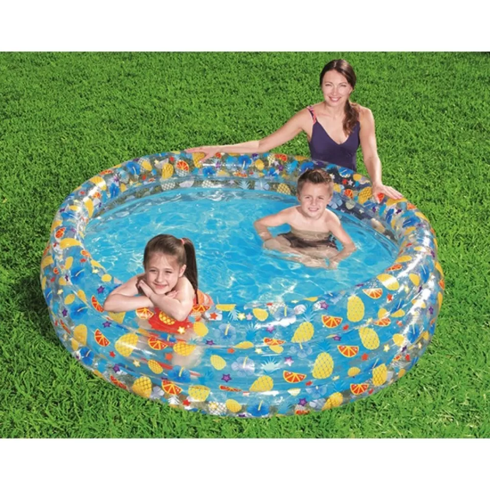 Juguetes Bestway Piscina Hinchable Infantil Transparente Sea Life 170X53Cm Sale