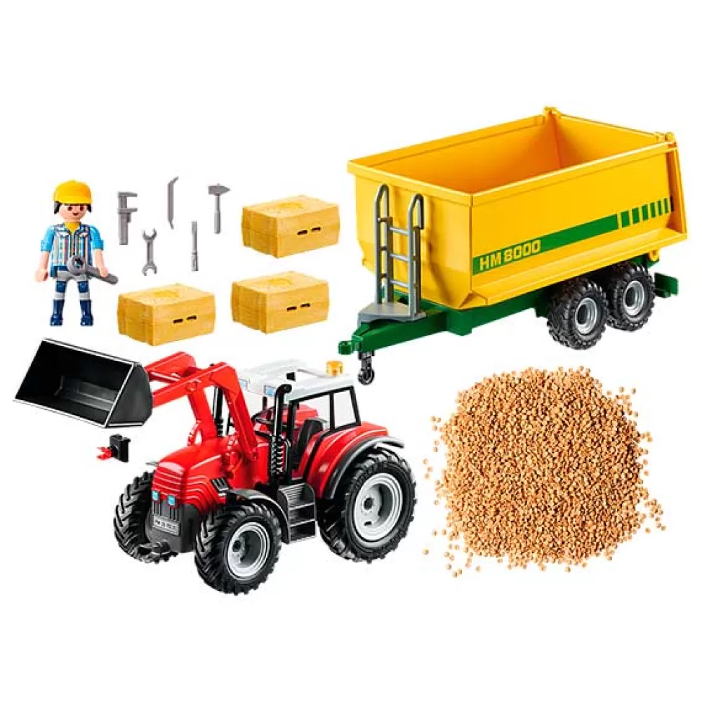 Juguetes Playmobil Country Playmobil 70131 Tractor Con Remolque Online