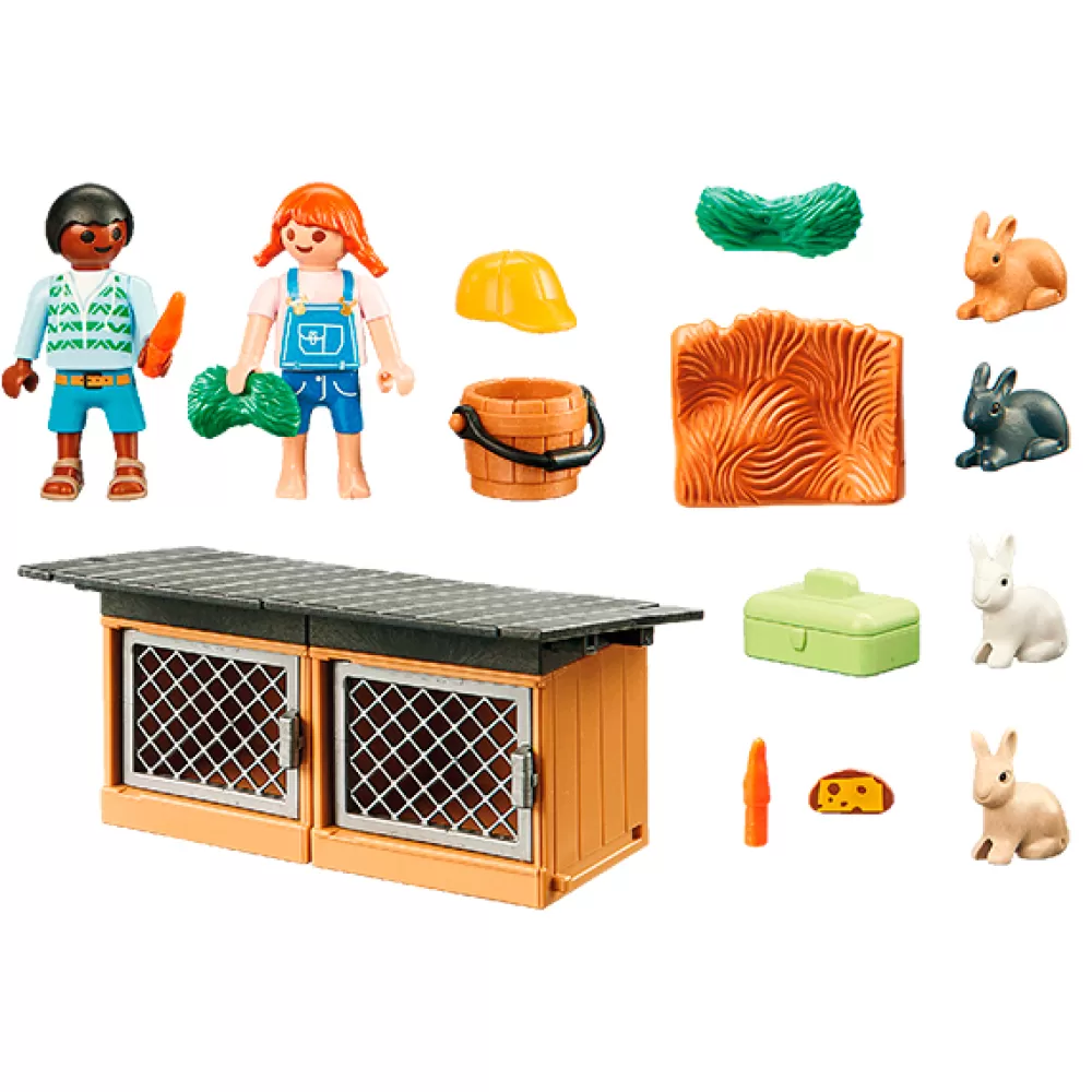 Juguetes Playmobil Country Playmobil 70675 Set De Regalo Alimentar A Los Conejos Clearance