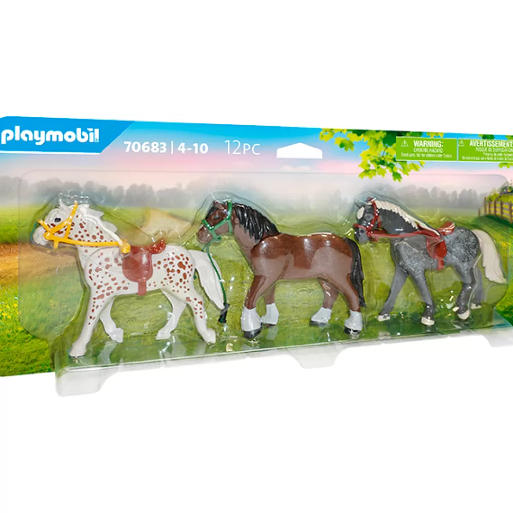 Juguetes Playmobil Country Playmobil 70683 3 Caballos Cheap