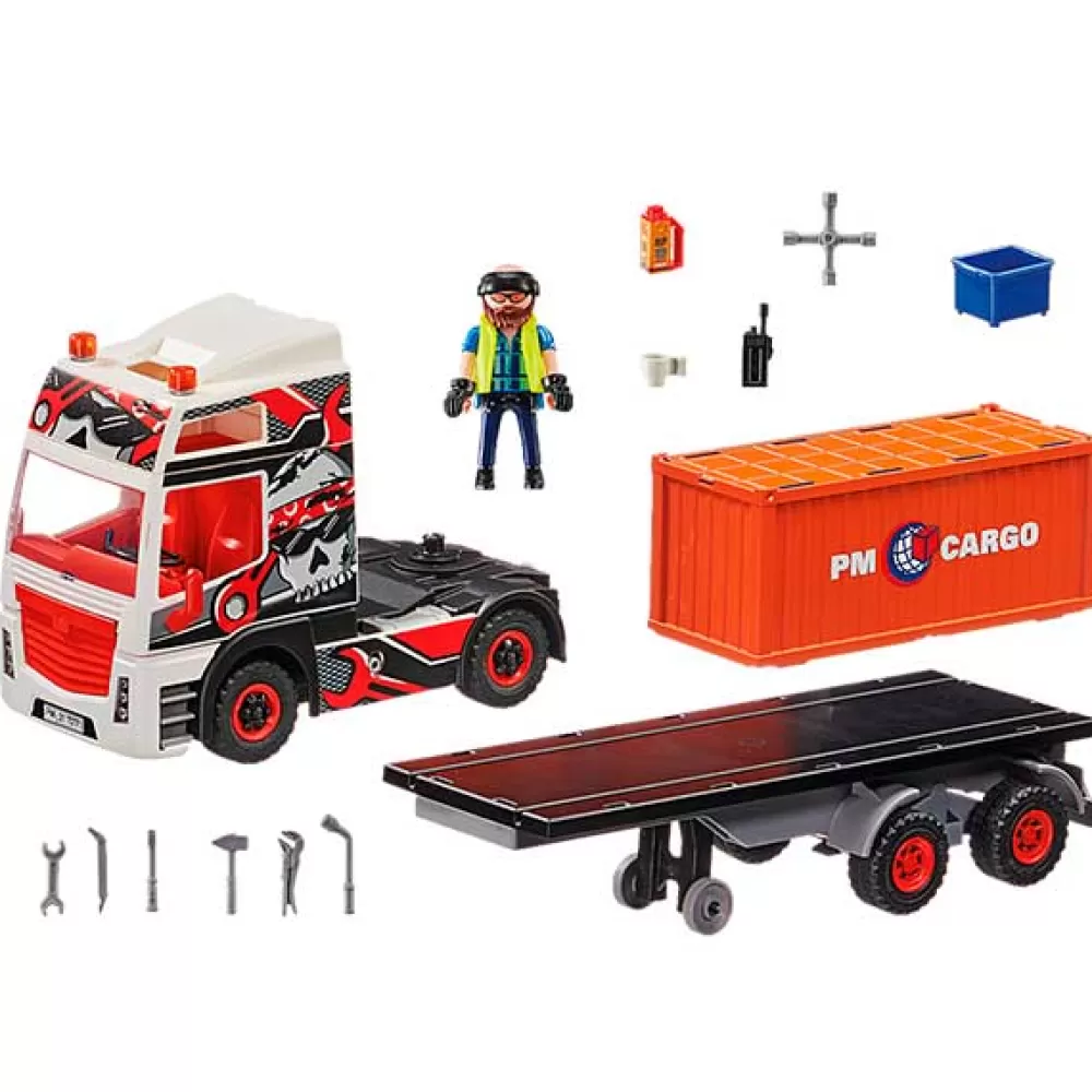 Juguetes Playmobil City Action Playmobil 70771 Camion Con Remolque Discount