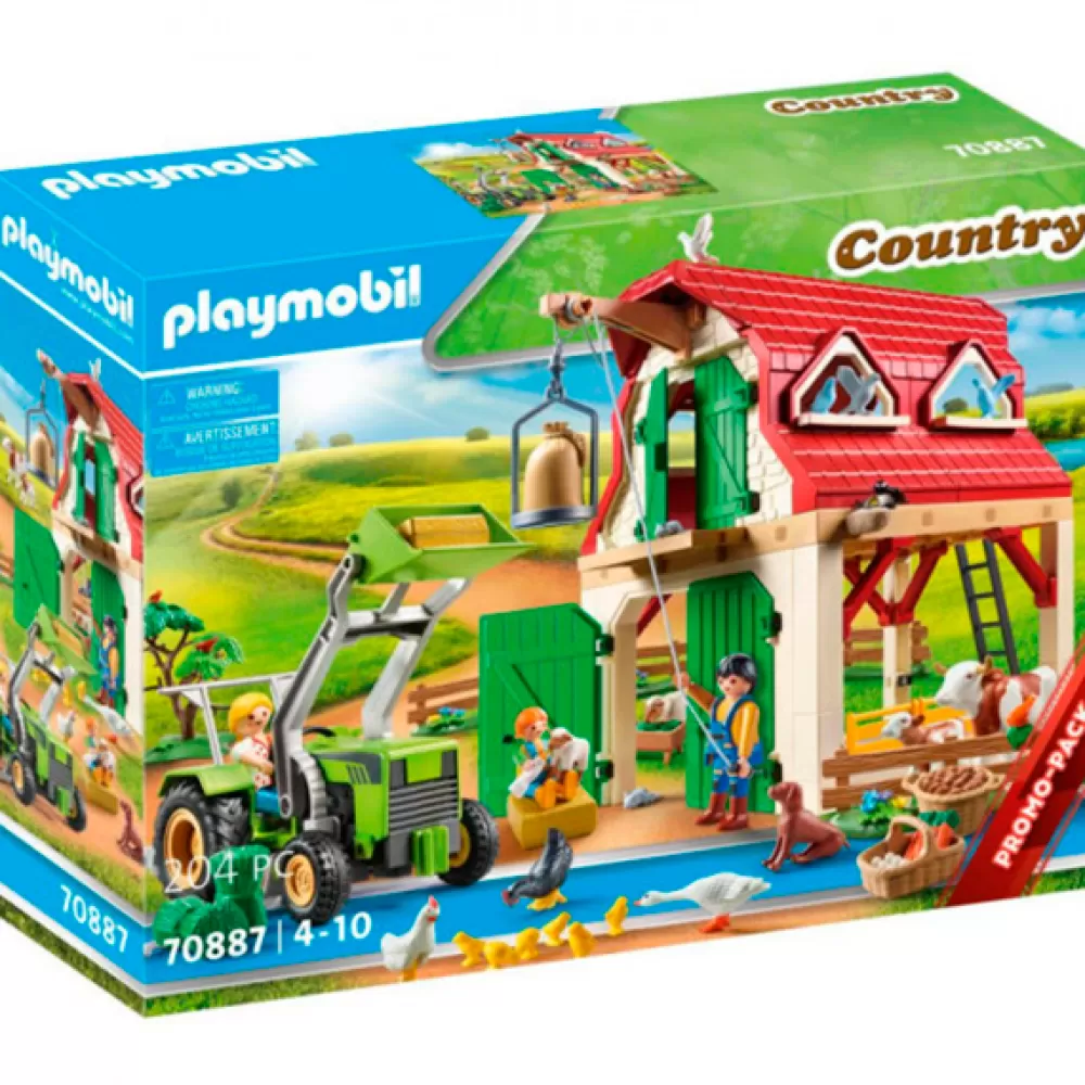 Juguetes Playmobil Country Playmobil 70887 Granja Con Cria De Animales Pequenos Hot