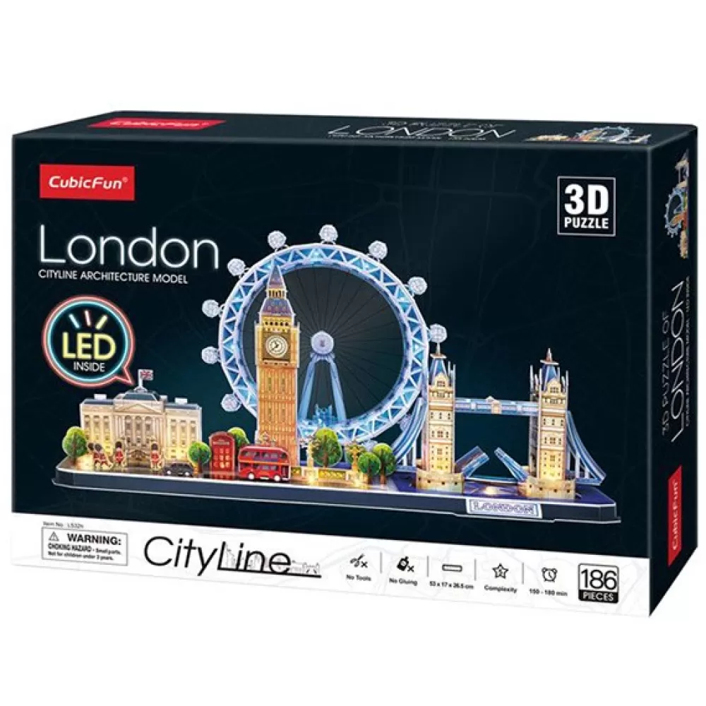 Puzzles 3D>Juguetes World Brands Puzzle 3D Londres Con Leds