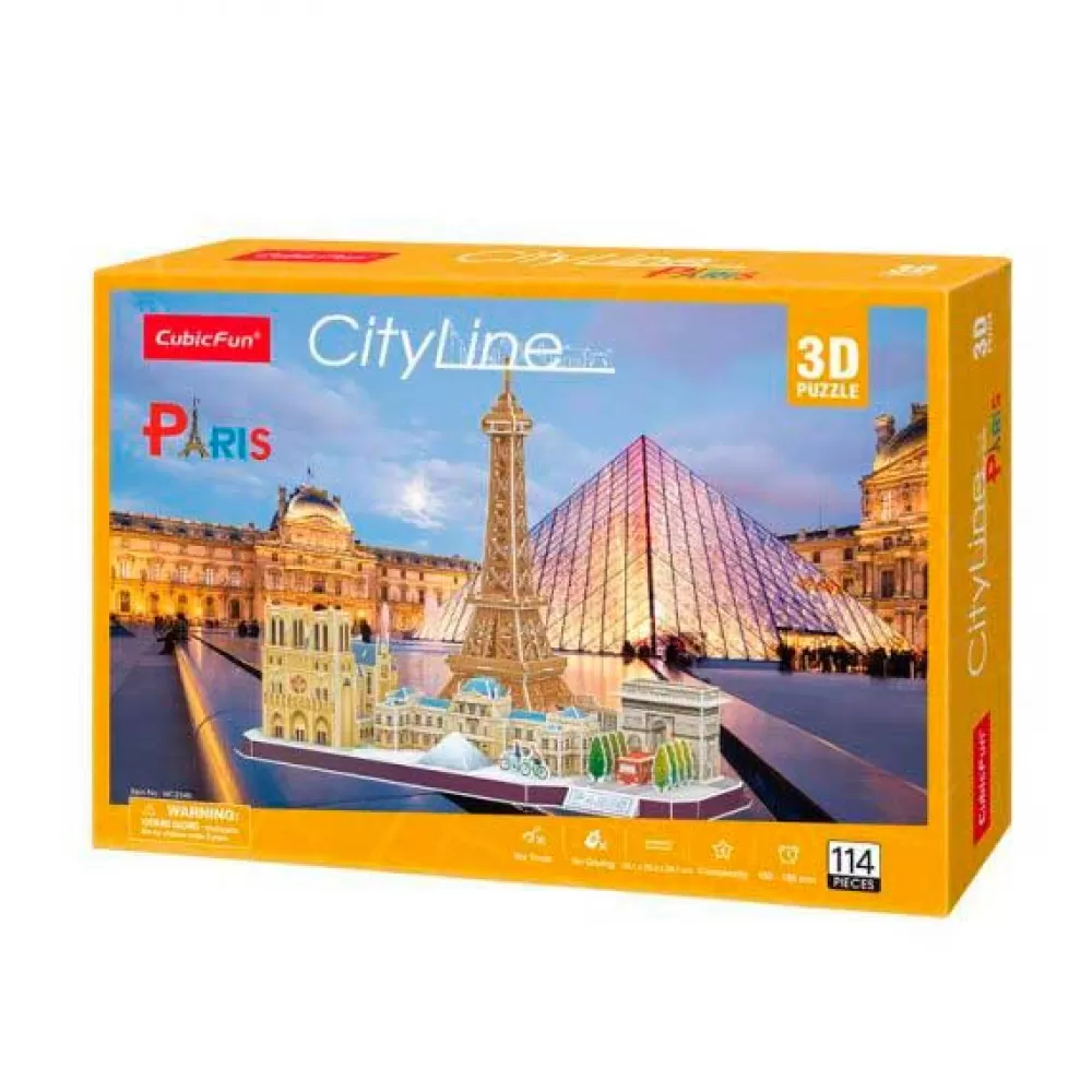 Puzzles 3D>Juguetes World Brands Puzzle 3D Paris City Line 114P