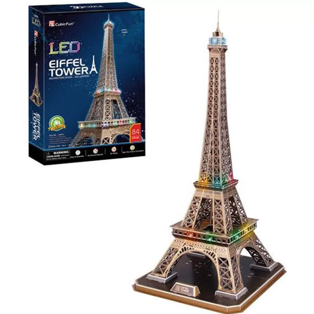 Puzzles 3D>Juguetes World Brands Puzzle 3D Torre Eiffel Con Leds