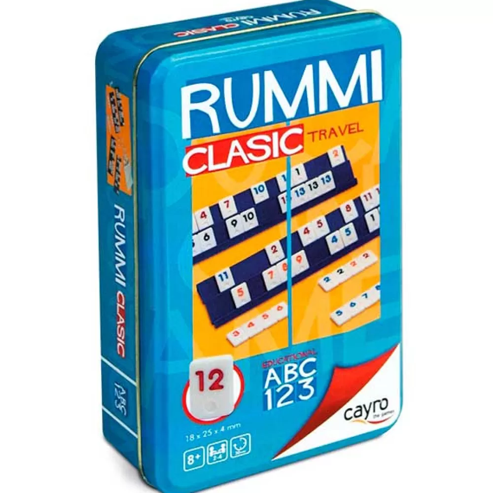 Juegos De Mesa Clásicos>Juguetes Cayro Rummi Viaje Caja Metal