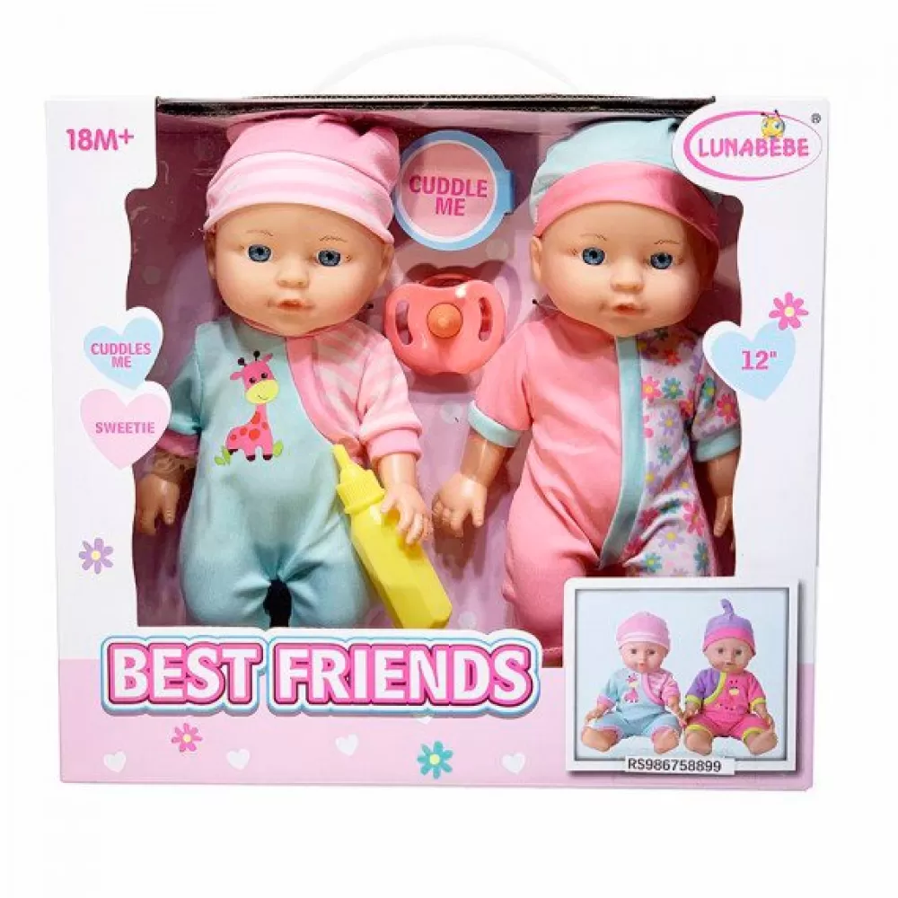 * Set 2 Muñecas Best Friends 30Cm New