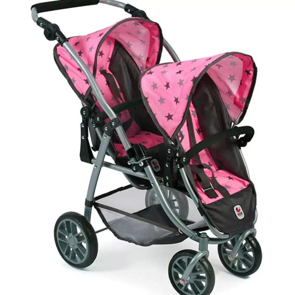 Juguetes Chic Bayer Sillita Gemelos Tandem Rosa Con Estrellas Online