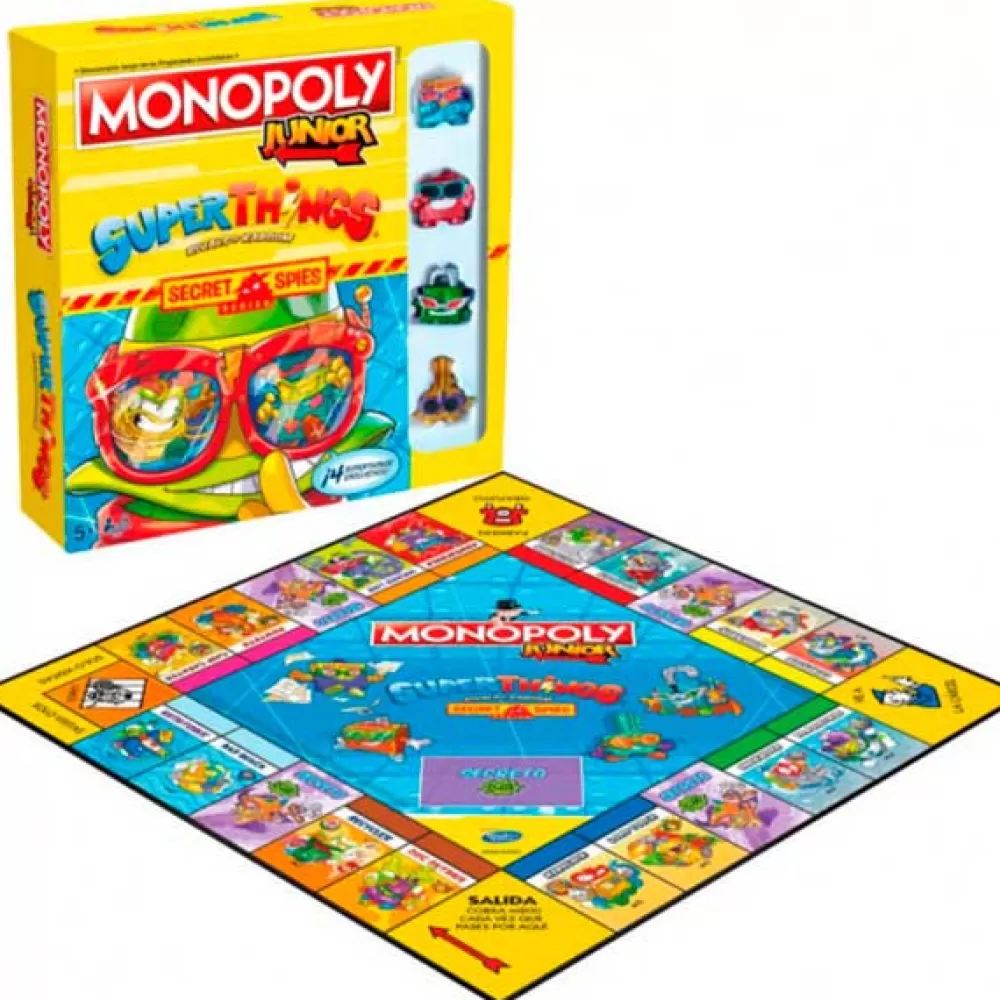 Juegos De Mesa Infantiles>Juguetes SuperZings Superthings Juego Monopoly Junior