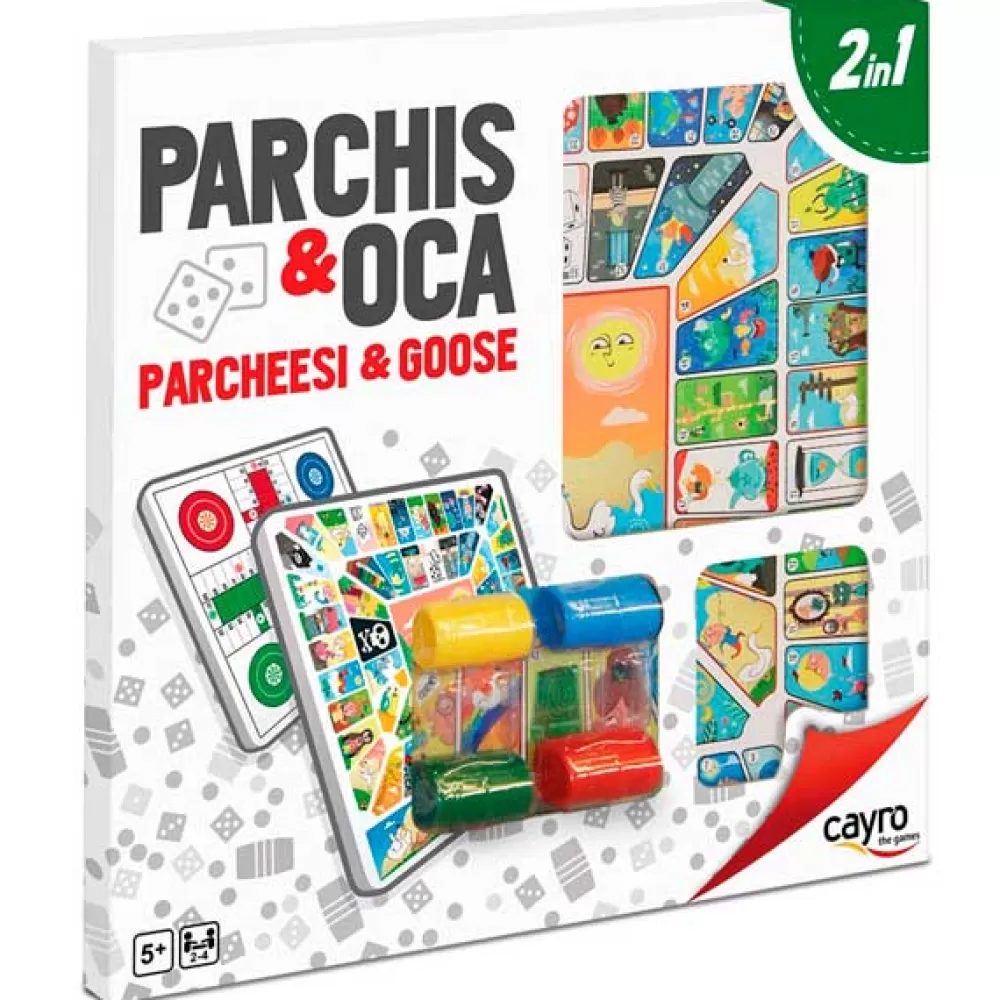 Juegos De Mesa Clásicos>Juguetes Cayro Tablero Parchis Y Oca Con Accesorios 40X40Cms