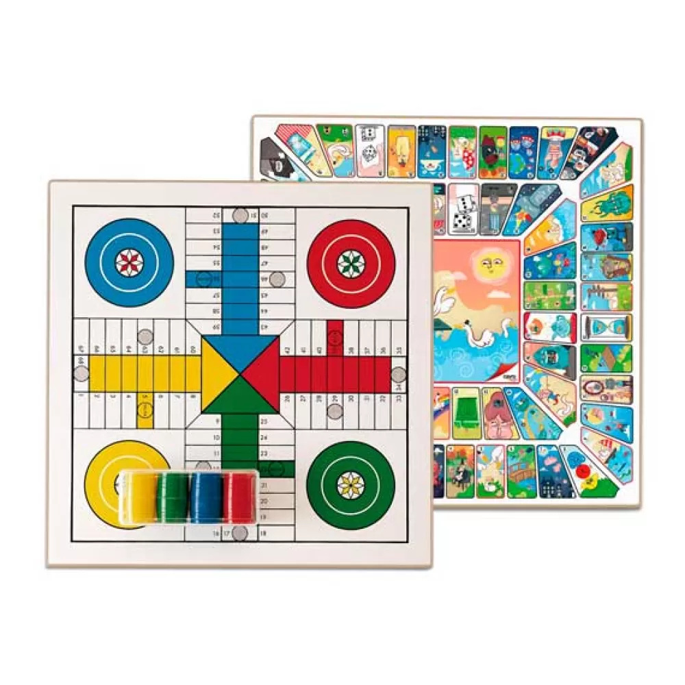 Juegos De Mesa Clásicos>Juguetes Cayro Tablero Parchis-Oca Con Accesorios 33X33Cm