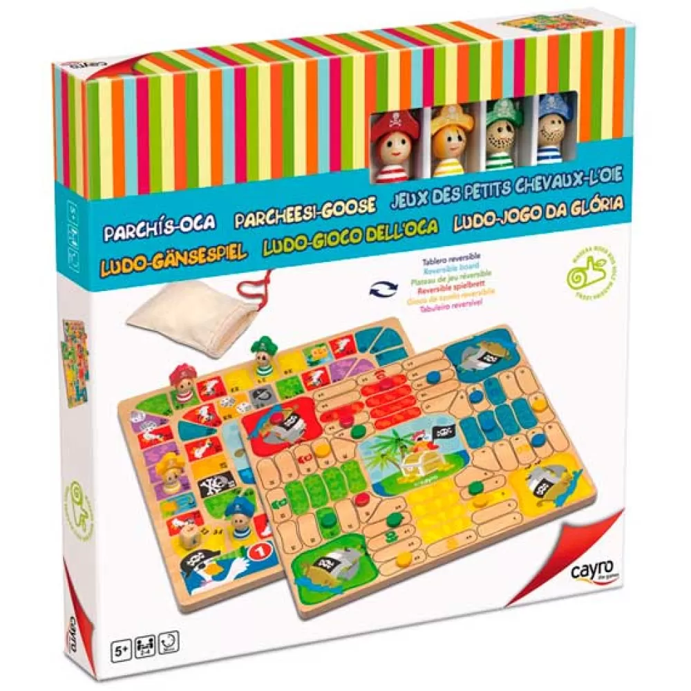 Juegos De Mesa Clásicos>Juguetes Cayro Tablero Parchis-Oca Piratas Game For Kids