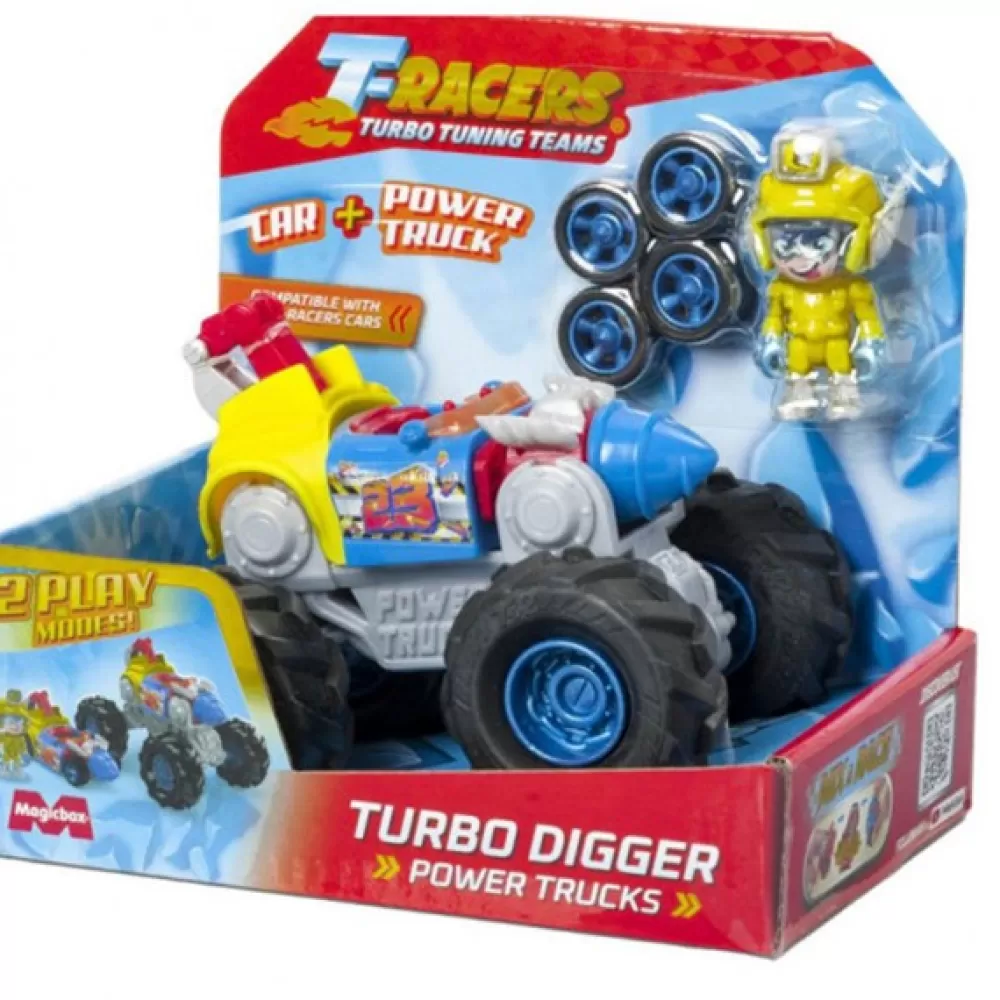 Juguetes T-Racers T-Racers Power Trucks Turbo Digger Hot