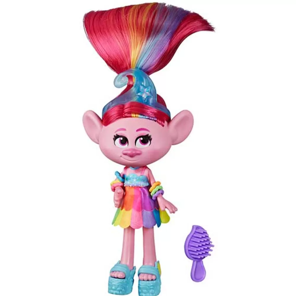 Juguetes Trolls Trolls Figura Poppy Fashion Rock Con Accesorios New